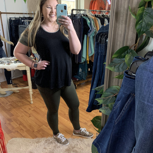 Tiffany Cagle Boutique-Olive Athletic Pants SM-3XL-TCB