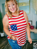 1256 - Stars and Stripes Tank - Plus and Regular