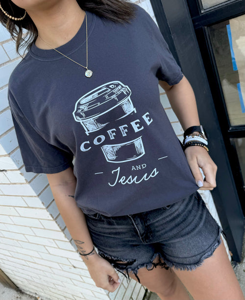 Coffee and Jesus tee