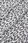 Plus Size Leopard Raglan Sleeve Hoodie