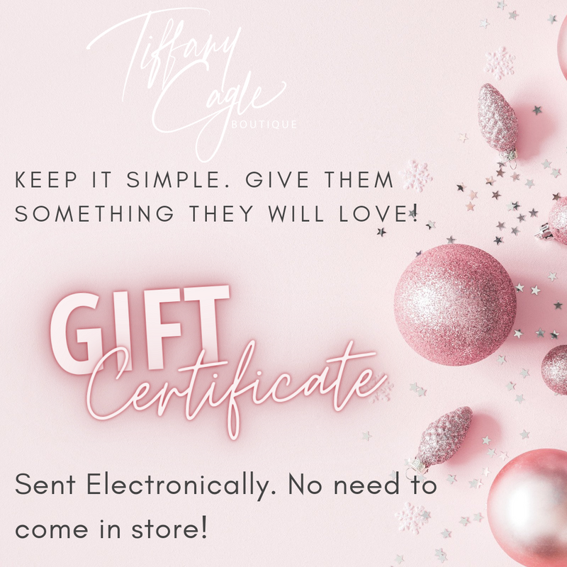 Tiffany Cagle Boutique Exclusive Gift Card