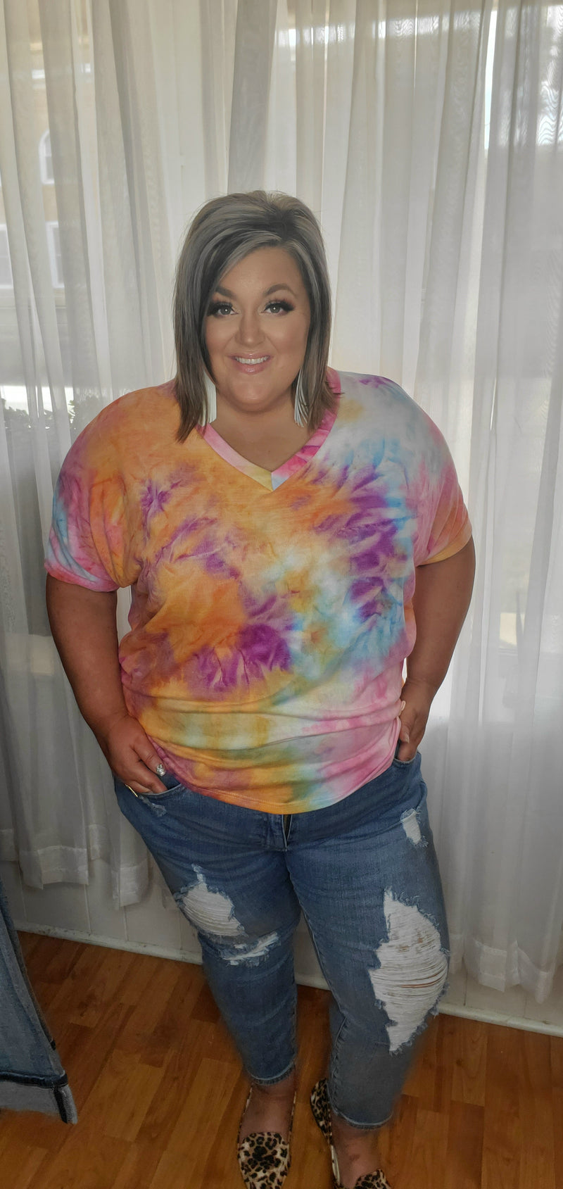 965 - Spring Tie Dye Shirt Small to 3X