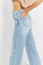 Judy Blue Harper Full Size High Waist Wide Leg Jeans