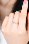 Charming Moissanite 925 Sterling Silver Ring