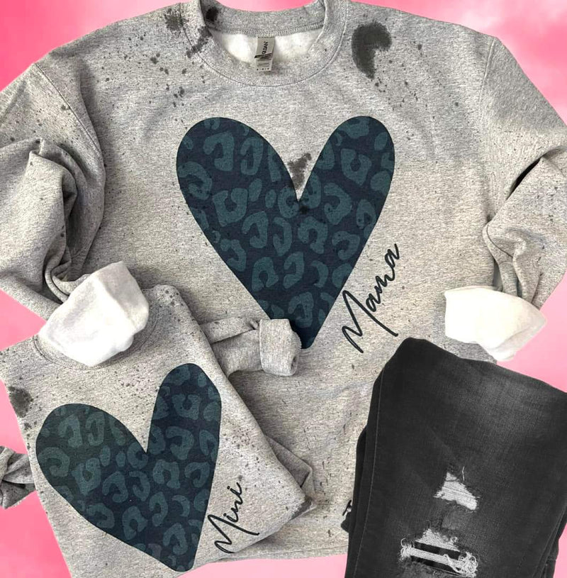 Preorder - Black Heart Mama Splatter Sweatshirt