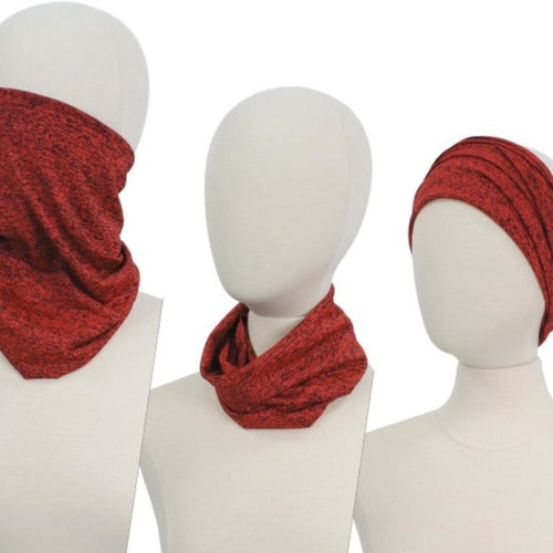 289 Scarf Neck Covering- Red-TCB