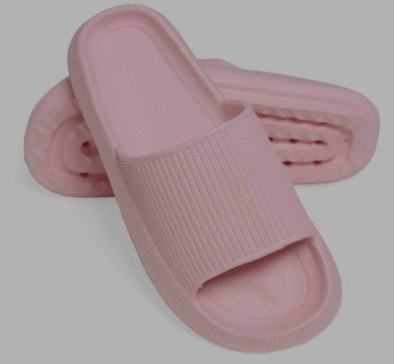 Pink Cloud Braided Slide Sandals