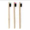 Bamboo Handle Charcoal Bristle Toothbrushes - 3 Pack
