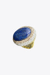 24K Gold-Plated Rhinestone Ring