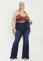 Plus Eclipse High Rise Flare Jeans