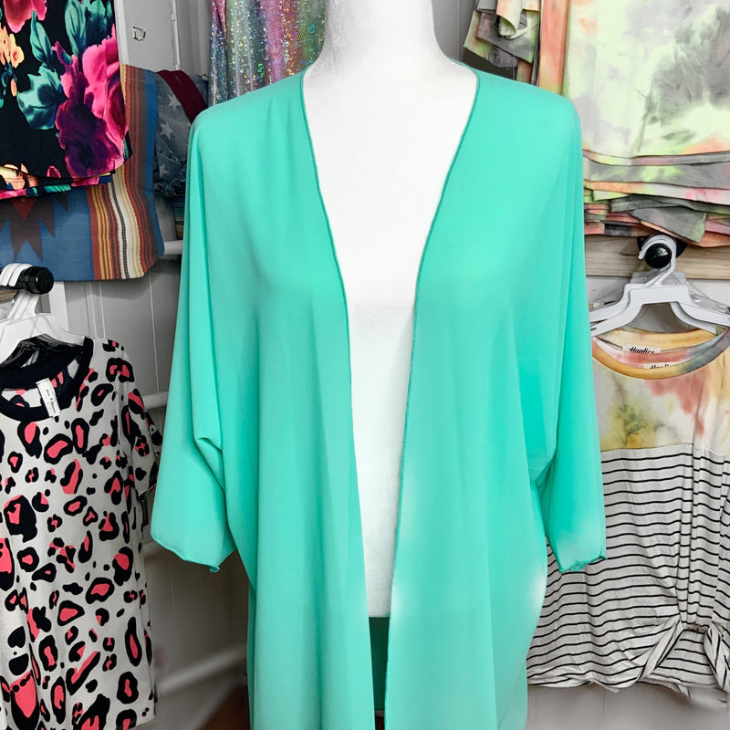 412-All the Rage Sheer Cardigan - Small to 3x!!!-TCB